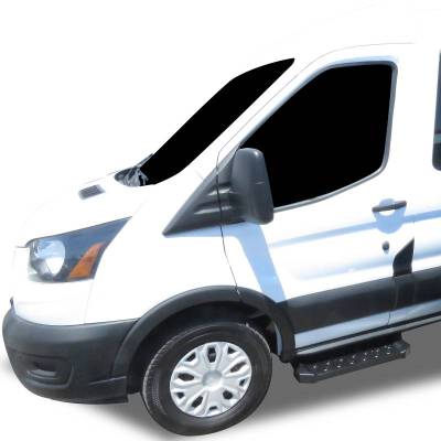 Black Horse Off Road - Spartan Running Boards Black For 2022-2026 Ford E-Transit | Black Horse Off Road - Image 10