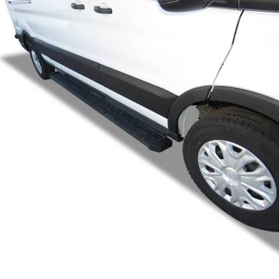 Black Horse Off Road - Spartan Running Boards Black For 2022-2026 Ford E-Transit | Black Horse Off Road - Image 14