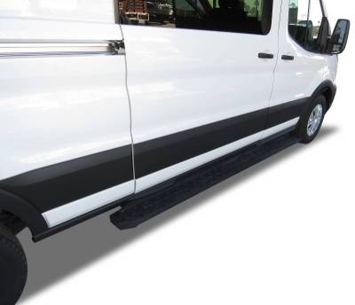 Black Horse Off Road - Spartan Running Boards Black For 2022-2026 Ford E-Transit | Black Horse Off Road - Image 36