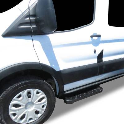 Black Horse Off Road - Spartan Running Boards Black For 2022-2026 Ford E-Transit | Black Horse Off Road - Image 5