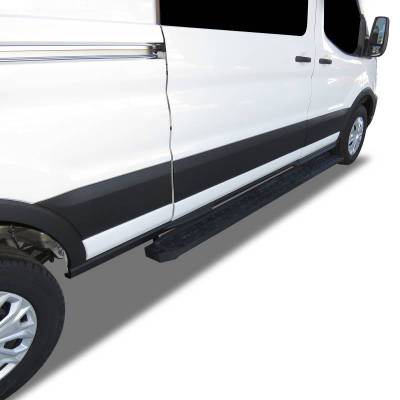 Black Horse Off Road - Spartan Running Boards Black For 2022-2026 Ford E-Transit | Black Horse Off Road - Image 17