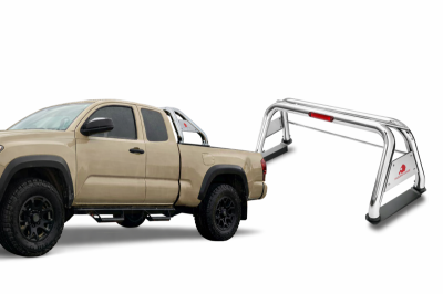 CLASSIC Roll Bar-Stainless Steel-2015-2026 Chevrolet Colorado|2015-2026 GMC Canyon|2015-2026 Toyota Tacoma|Black Horse Off Road
