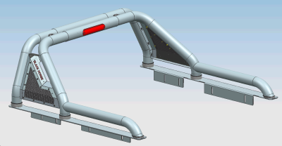 Black Horse Off Road - GLADIATOR Roll Bar-Black-2015-2026 GMC Canyon|2015-2026 Chevrolet Colorado|2015-2026 Toyota Tacoma|Black Horse Off Road - Image 13