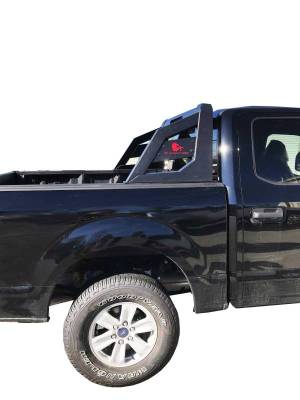 Black Horse Off Road - ARMOUR Roll Bar Kit-With 40in LED Light Bar-Matte Black-Silverado and Sierra F-150/Tundra/Ram 1500|Black Horse Off Road - Image 25