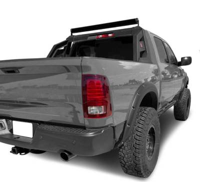 Black Horse Off Road - ARMOUR Roll Bar Kit-With 40in LED Light Bar-Matte Black-Silverado and Sierra F-150/Tundra/Ram 1500|Black Horse Off Road - Image 27