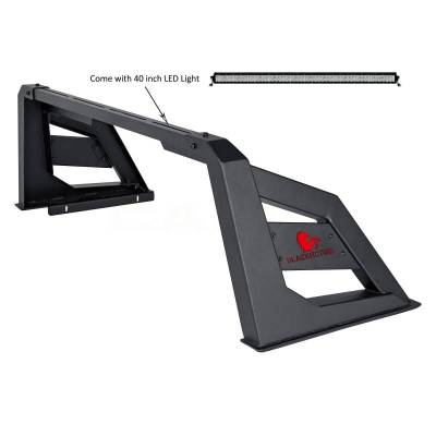 Black Horse Off Road - ARMOUR Roll Bar Kit-With 40in LED Light Bar-Matte Black-Silverado and Sierra F-150/Tundra/Ram 1500|Black Horse Off Road - Image 32