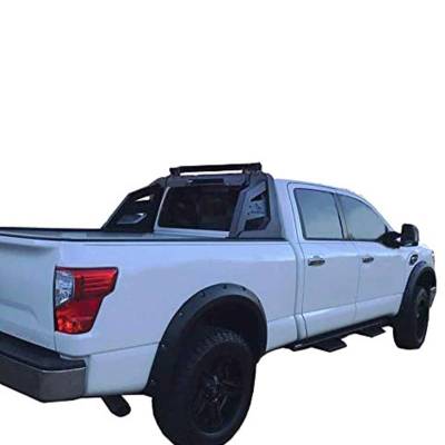 Black Horse Off Road - ARMOUR Roll Bar Kit-With 40in LED Light Bar-Matte Black-2005-2021 Nissan Frontier|Black Horse Off Road - Image 11