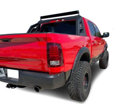 Black Horse Off Road - ARMOUR Roll Bar Kit-With 40in LED Light Bar-Matte Black-2005-2021 Nissan Frontier|Black Horse Off Road - Image 13