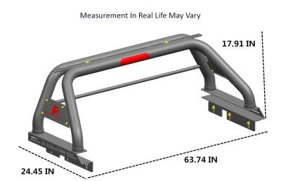 Black Horse Off Road - CLASSIC Roll Bar-Black-2005-2026 Toyota Tacoma|Black Horse Off Road - Image 3