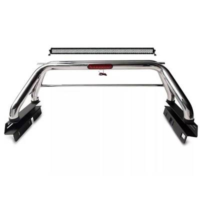 Black Horse Off Road - CLASSIC Roll Bar Kit-With 40in LED Light Bar-Stainless Steel-2005-2021 Nissan Frontier|Black Horse Off Road - Image 15