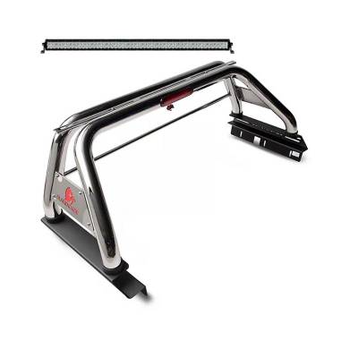 Black Horse Off Road - CLASSIC Roll Bar Kit-With 40in LED Light Bar-Stainless Steel-2005-2021 Nissan Frontier|Black Horse Off Road - Image 17