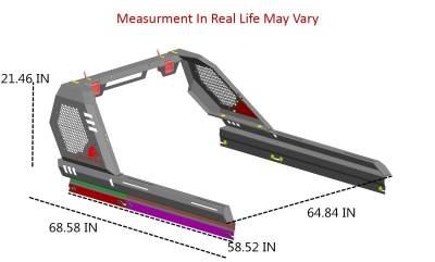 Black Horse Off Road - VIGOR Roll Bar-Black-2005-2021 Nissan Frontier|Black Horse Off Road - Image 25