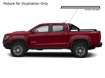 Black Horse Off Road - GLADIATOR Roll Bar Kit-With 40" LED light Bar-Black-2015-2026 GMC Canyon|2015-2026 Chevrolet Colorado|2015-2026 Toyota Tacoma|Black Horse Off Road - Image 19