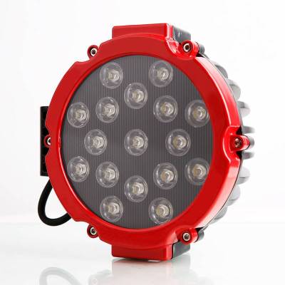 Black Horse Off Road - CLASSIC Roll Bar Kit-With 2 Set of 7.0".Red Trim Rings LED Flood Lights-Stainless Steel-2005-2021 Nissan Frontier|Black Horse Off Road - Image 3