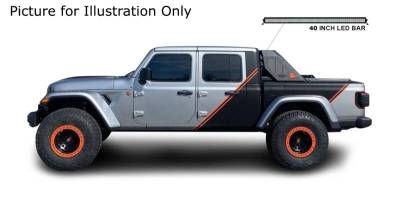 Black Horse Off Road - VIGOR Roll Bar Kit-With 40" LED light Bar-Black-2020-2026 Jeep Gladiator|Black Horse Off Road - Image 17