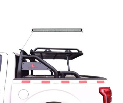 Black Horse Off Road - WARRIOR Roll Bar-With 40" LED light Bar-Black-Silverado/Sierra 14+,Ford F-150 15+,Dodge Ram 15+|Black Horse Off Road - Image 27