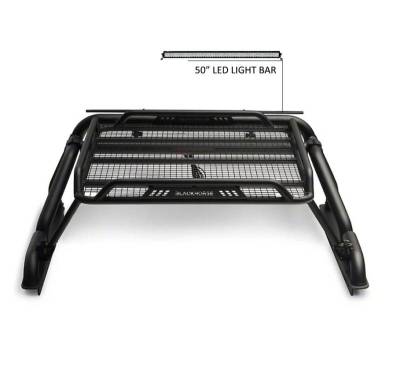 Black Horse Off Road - WARRIOR Roll Bar-With 40" LED light Bar-Black-Silverado/Sierra 14+,Ford F-150 15+,Dodge Ram 15+|Black Horse Off Road - Image 34