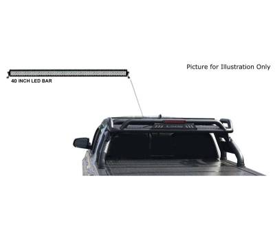 Black Horse Off Road - ATLAS Roll Bar Kit-With 40" LED light Bar-Black-Silverado/Sierra 14+,Ford F-150 15+,Dodge Ram 15+|Black Horse Off Road - Image 31