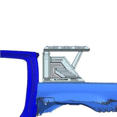 Black Horse Off Road - ARMOUR II Roll Bar W/Basket-Black-2005-2026 Toyota Tacoma|Black Horse Off Road - Image 15
