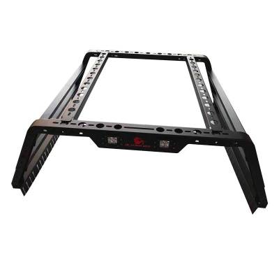 Black Horse Off Road - Traveler Overland Utility Bed Rack-Black-Midsize- Half Ton- Three Quarter Ton Trucks-800 Lbs Capacity|Black Horse Off Road - Image 3
