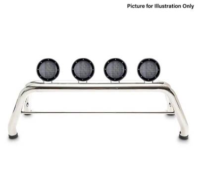 Black Horse Off Road - CLASSIC Roll Bar Kit-With 2 Set of 5.3" Black Trim Rings LED Flood Lights-Stainless Steel-2019-2026 Ram 1500 ( Excludes Classic model )|Black Horse Off Road - Image 27