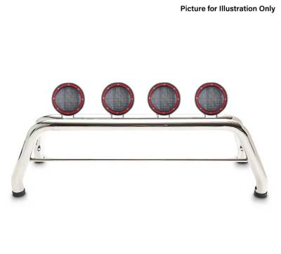 Black Horse Off Road - CLASSIC Roll Bar Kit-With 2 Set of 5.3" Black Trim Rings LED Flood Lights-Stainless Steel-2019-2026 Ram 1500 ( Excludes Classic model )|Black Horse Off Road - Image 35