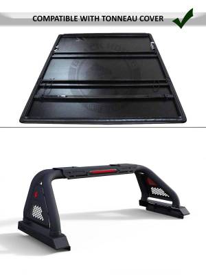 Black Horse Off Road - CLASSIC Pro Roll Bar-Textured Black-2020-2026 Jeep Gladiator|Black Horse Off Road - Image 4