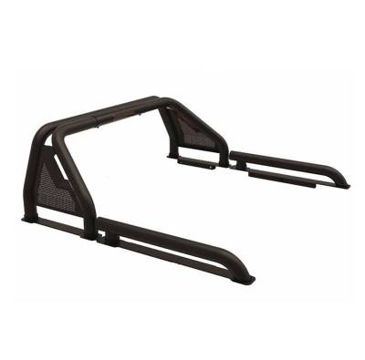 Black Horse Off Road - GLADIATOR Roll Bar Kit-With 2 Set of 5.3" Black Trim Rings LED Flood Lights-Black-Silverado/Sierra 14+,Ford F-150 15+,Dodge Ram 15+|Black Horse Off Road - Image 36