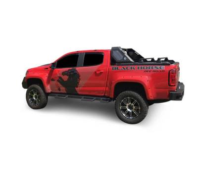 VIGOR Roll Bar W/ Cross Bar-Black-2015-2026 Chevrolet Colorado|2015-2026 GMC Canyon|Black Horse Off Road