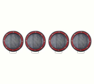 Black Horse Off Road - ARMOUR II Roll Bar W/Basket Kit-With 2 Set of 5.3".Black Trim Rings LED Flood Lights-Black-2005-2026 Toyota Tacoma|Black Horse Off Road - Image 23