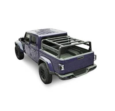 Black Horse Off Road - Traveler Overland Utility Bed Rack-Sandy Black-800 Lbs Capacity- 2014-2026 Chevrolet Silverado 1500/Ram 1500/ Ram 2500/Ram 3500/2015-2026 Ford F-150/Toyota Tundra|2016-2026 Nissan Titan|Black Horse Off Road - Image 13