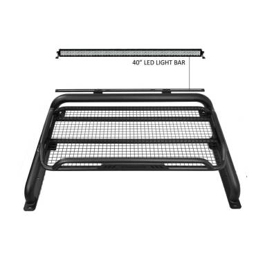Black Horse Off Road - ATLAS Roll Bar Kit-With 40" LED light Bar-Black-2015-2026 Toyota Tacoma|Black Horse Off Road - Image 15