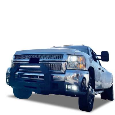 Black Horse Off Road - ARMOUR Bull Bar-Matte Black-2020-2026 GMC Sierra/Chevrolet Silverado 2500 HD/ 3500 HD|Black Horse Off Road - Image 14