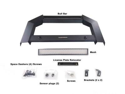 Black Horse Off Road - ARMOUR Bull Bar-Matte Black-2025-2026 Ram 1500|Black Horse Off Road - Image 10