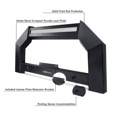 Black Horse Off Road - ARMOUR Bull Bar-Matte Black-2017-2026 Ford F-250/F-350/F-450/F-550 Super Duty|Black Horse Off Road - Image 12