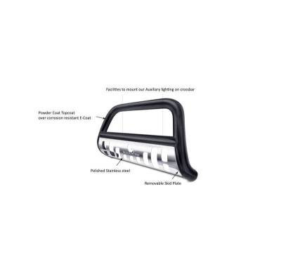 Black Horse Off Road - Bull Bar-Black-2008-2016 Lexus LX570/Toyota Land Cruiser/2008-2022 Toyota Sequoia/2007-2021 Toyota Tundra|Black Horse Off Road - Image 6