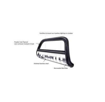 Black Horse Off Road - Bull Bar-Black-1996-2001 Ford Explorer/1998-2000 Ford Ranger/1997-2001 Mercury Mountaineer|Black Horse Off Road - Image 6