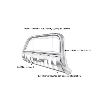 Black Horse Off Road - Bull Bar-Stainless Steel-2017-2026 Ford F-250/F-350/F-450/F-550 Super Duty|Black Horse Off Road - Image 6