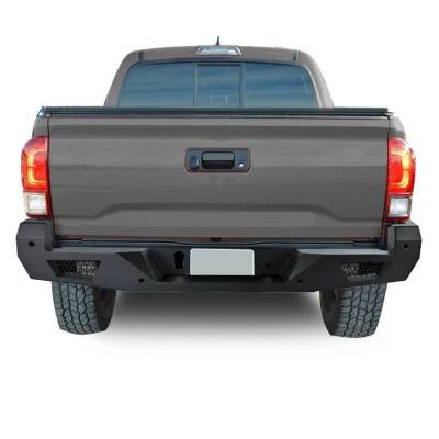 Black Horse Off Road - Armour Heavy Duty Rear Bumper-Matte Black-2016-2023 Toyota Tacoma|Black Horse Off Road - Image 3