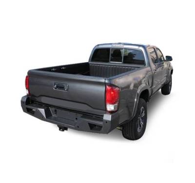 Black Horse Off Road - Armour Heavy Duty Rear Bumper-Matte Black-2016-2023 Toyota Tacoma|Black Horse Off Road - Image 5