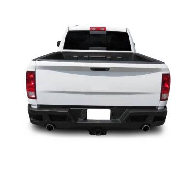 Black Horse Off Road - Armour Heavy Duty Rear Bumper-Matte Black-2009-2018 Ram 1500/2010-2026 Ram 2500-3500/2019-2024 Ram 1500 Classic|Black Horse Off Road - Image 4