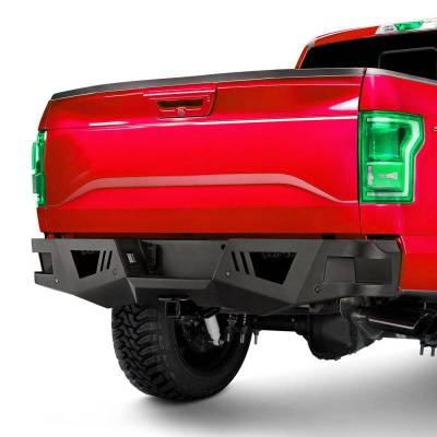 Black Horse Off Road - Armour Heavy Duty Rear Bumper-Matte Black-2015-2020 Ford F-150|Black Horse Off Road - Image 7
