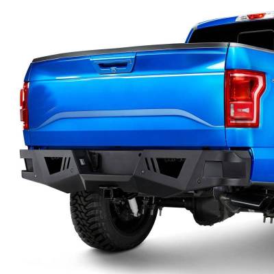 Black Horse Off Road - Armour Heavy Duty Rear Bumper-Matte Black-2015-2020 Ford F-150|Black Horse Off Road - Image 5