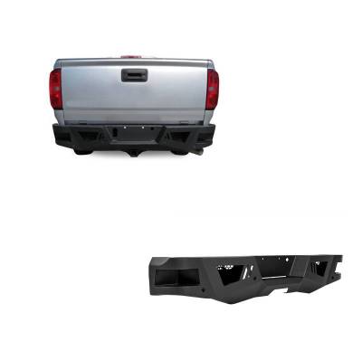 Black Horse Off Road - Armour Heavy Duty Rear Bumper-Matte Black-2015-2022 Chevrolet Colorado/GMC Canyon|Black Horse Off Road - Image 2