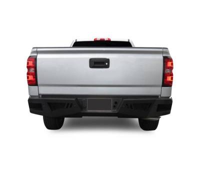 Black Horse Off Road - Armour Heavy Duty Rear Bumper-Matte Black-2019-2022 GMC Sierra 1500 Limited|2007-2018 GMC Sierra 1500|2019-2021 Chevrolet Silverado 1500 LD|2007-2018 Chevrolet Silverado 1500|Black Horse Off Road - Image 12