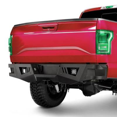 Black Horse Off Road - Armour Heavy Duty Rear Bumper Kit-Matte Black-2015-2020 Ford F-150|Black Horse Off Road - Image 7