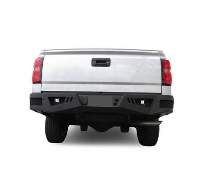 Black Horse Off Road - Armour Heavy Duty Rear Bumper Kit-Matte Black-2019-2022 GMC Sierra 1500 Limited|2007-2018 GMC Sierra 1500|2019-2021 Chevrolet Silverado 1500 LD|2007-2018 Chevrolet Silverado 1500|Black Horse Off Road - Image 5