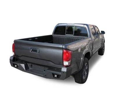 Black Horse Off Road - Armour Heavy Duty Rear Bumper Kit-Matte Black-2016-2023 Toyota Tacoma |Black Horse Off Road - Image 6