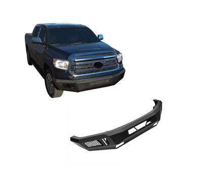 Black Horse Off Road - Armour Heavy Duty Front Bumper-Matte Black-2014-2021 Toyota Tundra |Black Horse Off Road - Image 2