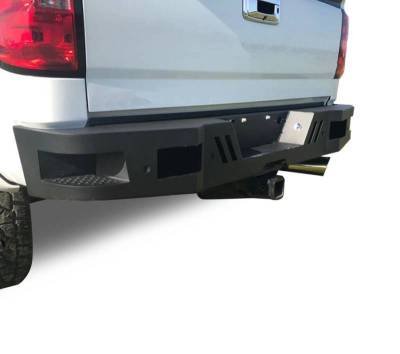 Black Horse Off Road - Armour Super Heavy Duty Rear Bumper-Matte Black-2011-2019 GMC Sierra-Chevrolet Silverado 2500 HD/3500 HD|Black Horse Off Road - Image 5